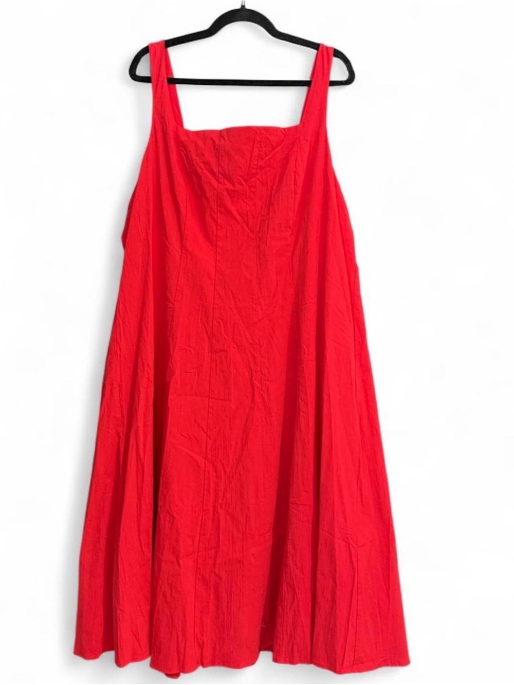 Torrid Racing Red Square Neck Fit & Flare Midi Dress Size 20 NWT